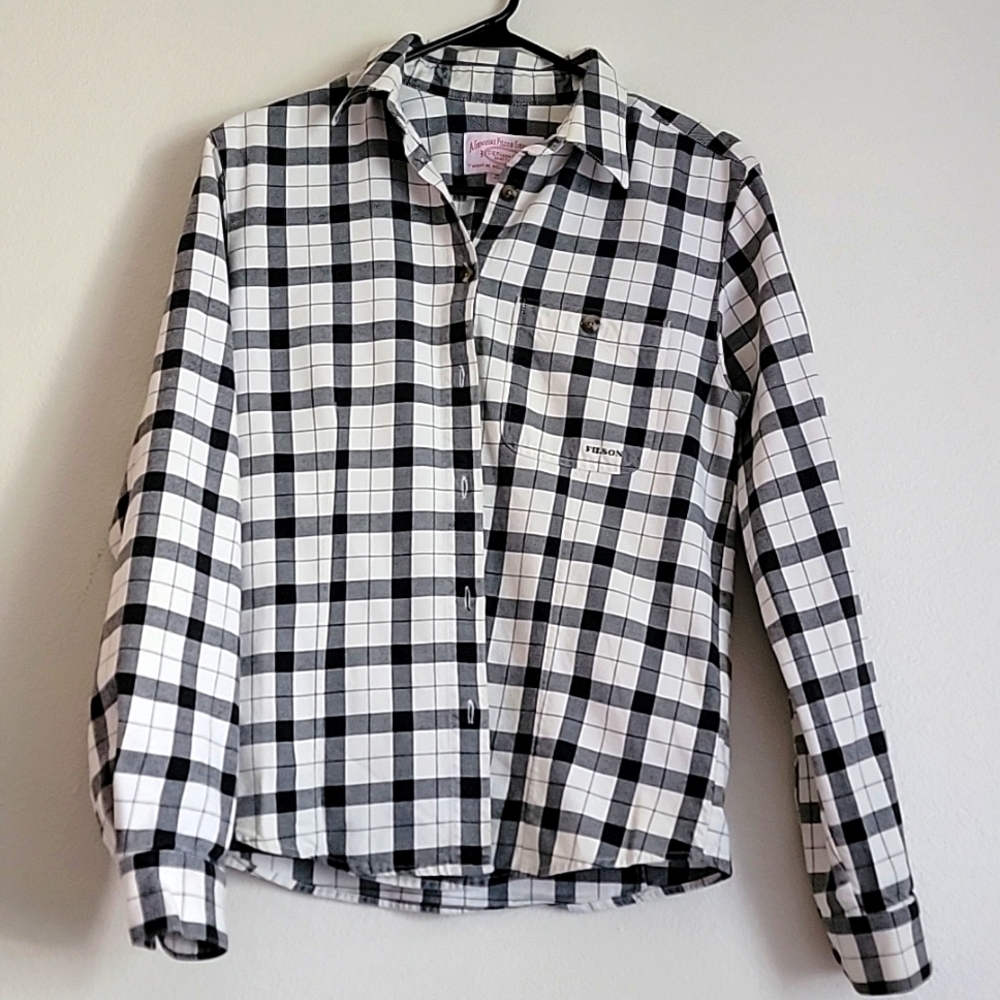Women's Filson Black & White Plaid